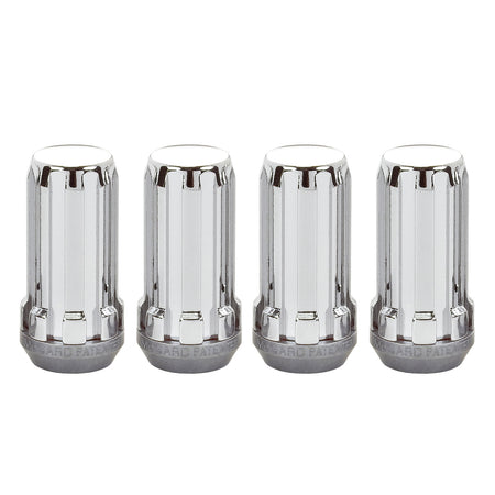McGard Wheel Lock - Spline Drive - 14 mm x 1.50 Thread - 22 mm Spline Drive Head - Cone Seat - Closed Ended - Chrome (Set of 4)