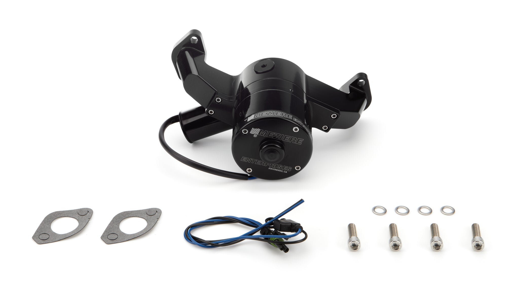 Meziere Hi-Flow 300 Series Electric Water Pump - 1-3/4 in Hose Barb Inlet - Big Block Chevy