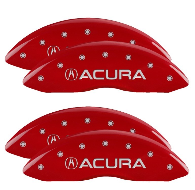MGP Caliper Covers Acura Logo Brake Caliper Cover - Red - 18 in Minimum Wheel Diameter - Acura MDX 2022-24 (Set of 4)