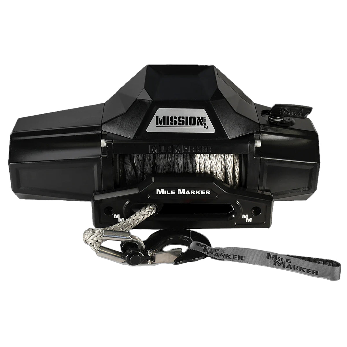 Mile Marker Mission 12K Winch - 12000 lb Capacity - Hawse Fairlead - Black