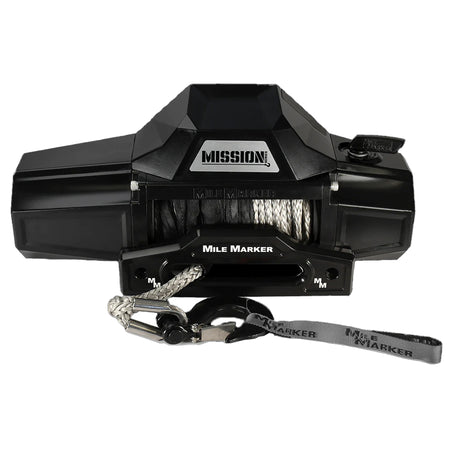 Mile Marker Mission 12K Winch - 12000 lb Capacity - Hawse Fairlead - Black