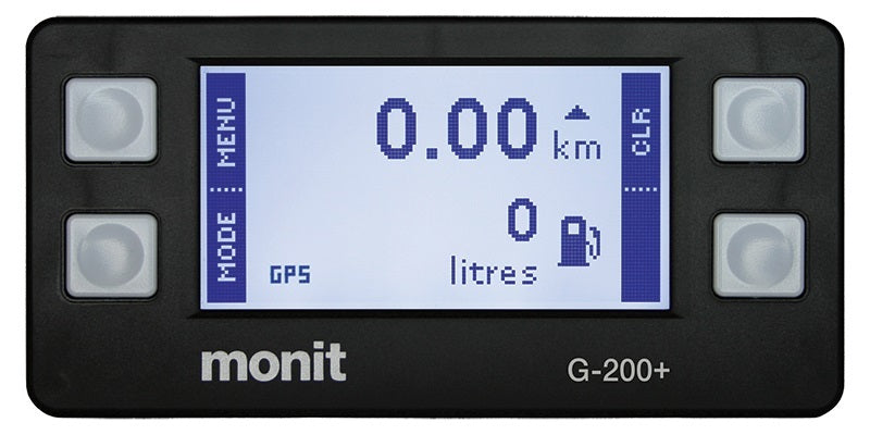 Monit G-Series Plus Rally Computer - GPS / Trip Meter - LCD Screen - Black