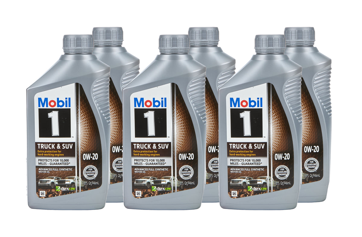 Mobil 1 Truck and SUV 0W20 Synthetic Motor Oil - 1 Qt. Bottle (Case of 6)