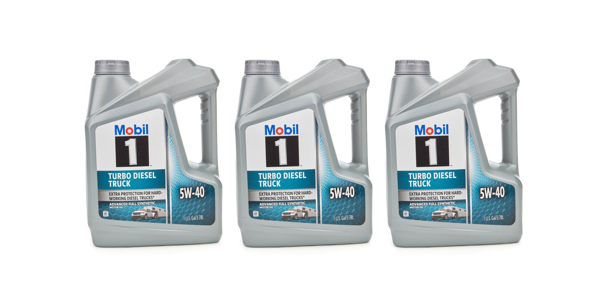 Mobil 1 Turbo Diesel Truck 5W40 Synthetic Motor Oil - 1 Gallon Jug (Case of 3)