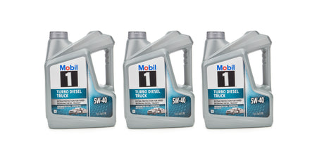 Mobil 1 Turbo Diesel Truck 5W40 Synthetic Motor Oil - 1 Gallon Jug (Case of 3)