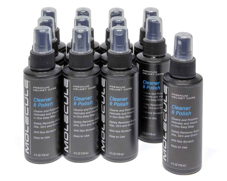 Molecule Helmet Cleaner & Polish - 4 oz Pump Bottle (Case of 12)