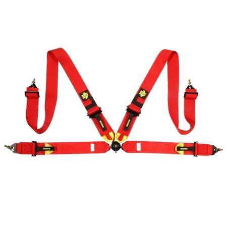 MOMO Corsa 4-Point Harness - Red