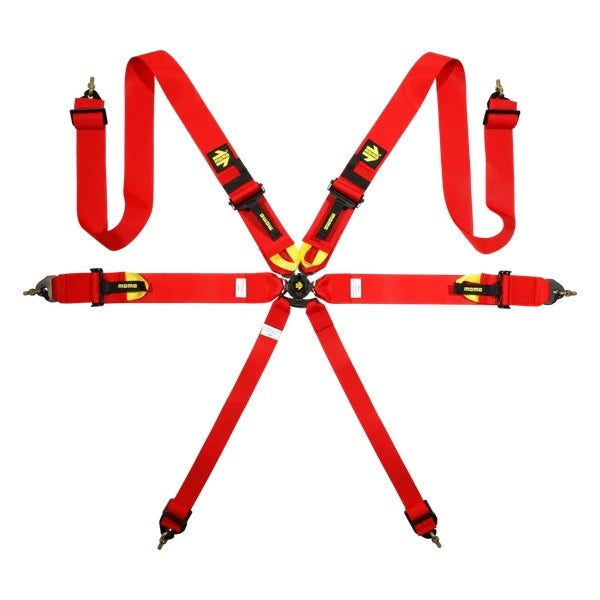 Corsa 6-Point Harness - Red