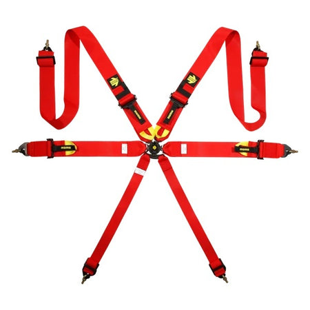 Corsa 6-Point Harness - Red