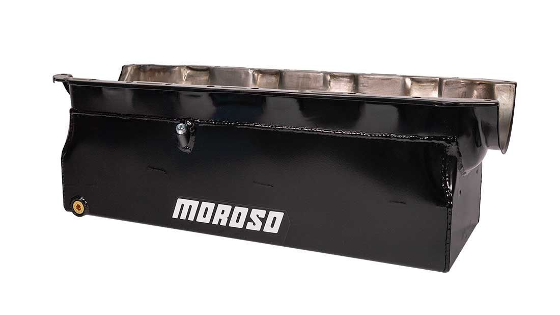 Moroso Full Sump Steel Engine Oil Pan - 11 Qt - Zinc Plated - Big Block Chevy