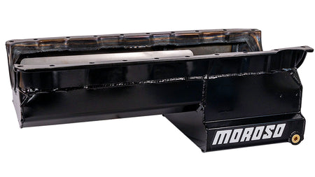 Moroso Rear Sump Zinc Steel Engine Oil Pan - 7 Qt - Zinc - Big Block Chevy