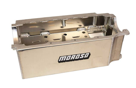 Moroso Marine Full Sump Aluminum Engine Oil Pan - 12 Qt - Natural - Big Block Chevy