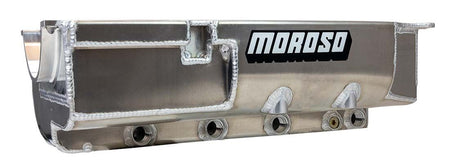 Moroso Aluminum Dry Sump Oil Pan - 7.5 in Deep - Four 12 AN Female Right Side Pickups - Big Block Chevy