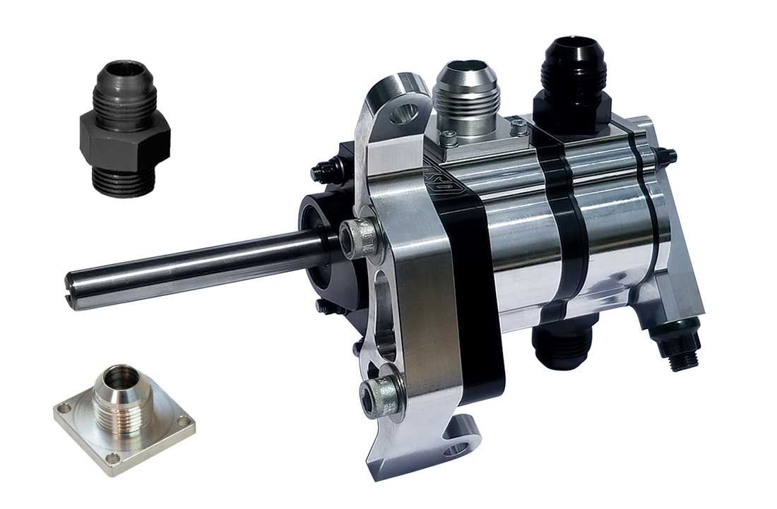 Moroso Tri-Lobe 2 Stage Wet Sump External Oil Pump -12 AN / 16 AN Inlet - Passenger Side - GM LS-Series