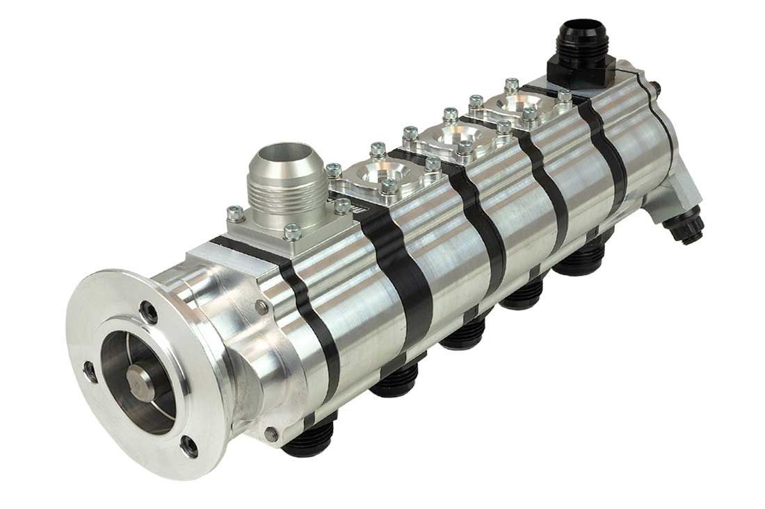Moroso Tri-Lobe 5 Stage Dry Sump Oil Pump - 1.500 in Pressure / 1.700 in Scavenge Stages - ProCharger Supercharger Front Drives