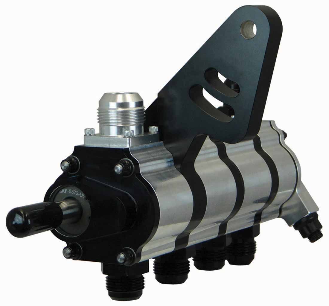 Moroso Tri-Lobe 4 Stage Dry Sump Oil Pump - 1.200 in Pressure / 1.700 in Scavenge Stages - Passenger Side