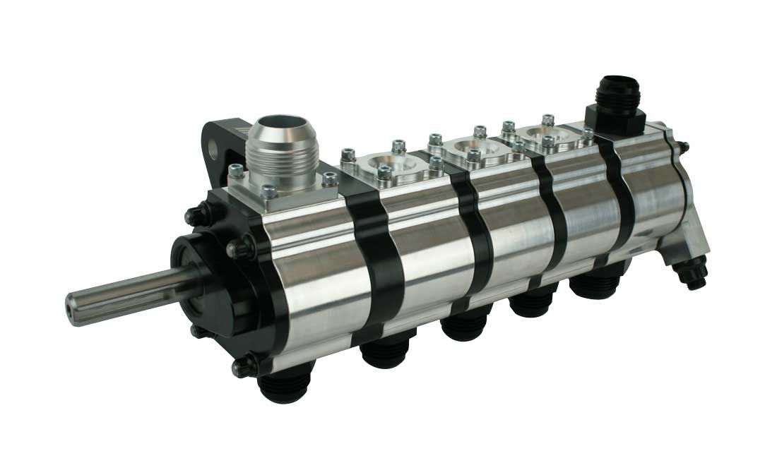 Moroso Tri-Lobe 5 Stage Dry Sump Oil Pump - 1.800 in Pressure / 1.700 in Scavenge Stages - Driver Side