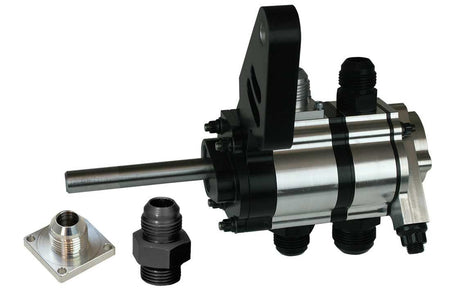 Moroso Tri-Lobe 2 Stage Dry Sump Oil Pump - 1.200 in Pressure / 1.700 in Scavenge Stages - Passenger Side - Big Block Chevy