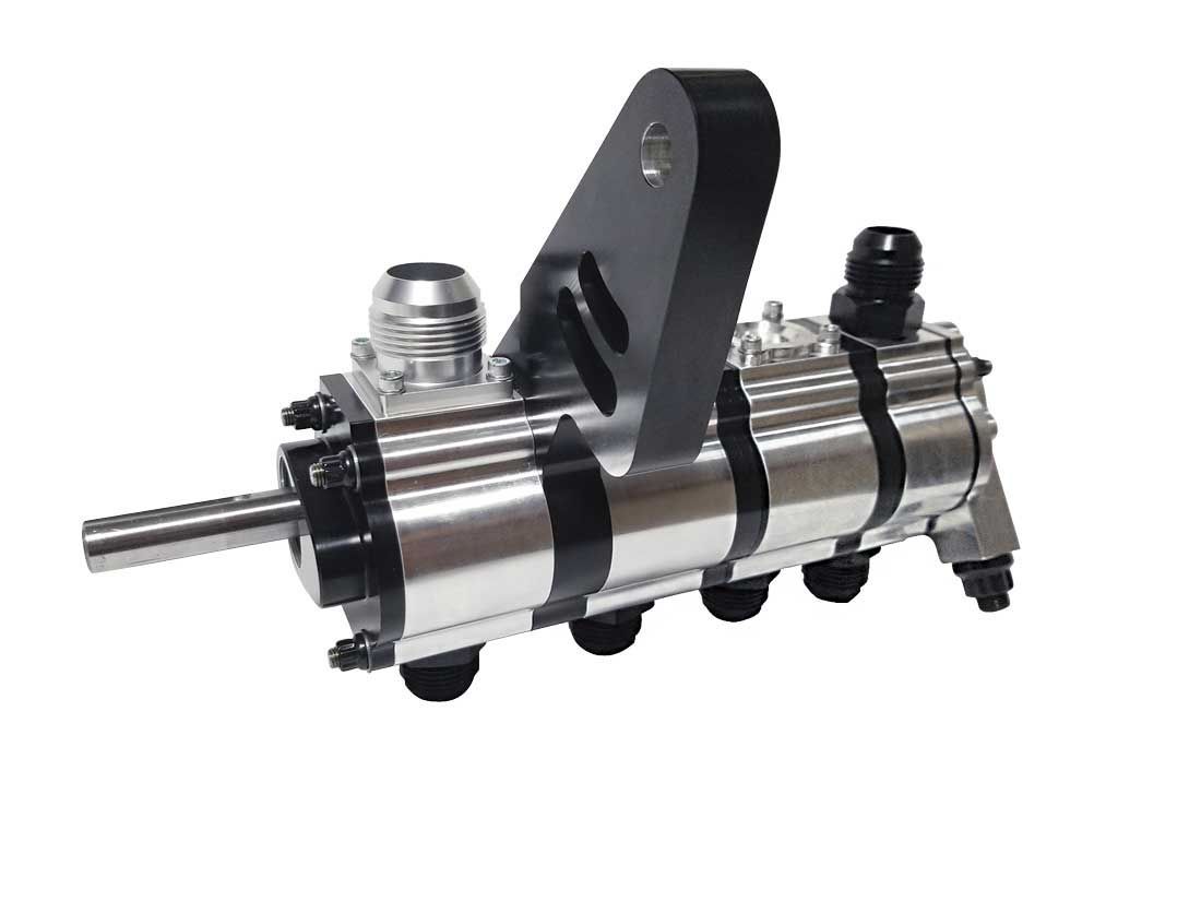 Moroso Tri-Lobe 4 Stage Dry Sump Oil Pump - 1.200 in Pressure / 1.700 in Scavenge Stages - Passenger Side - Big Block Chevy