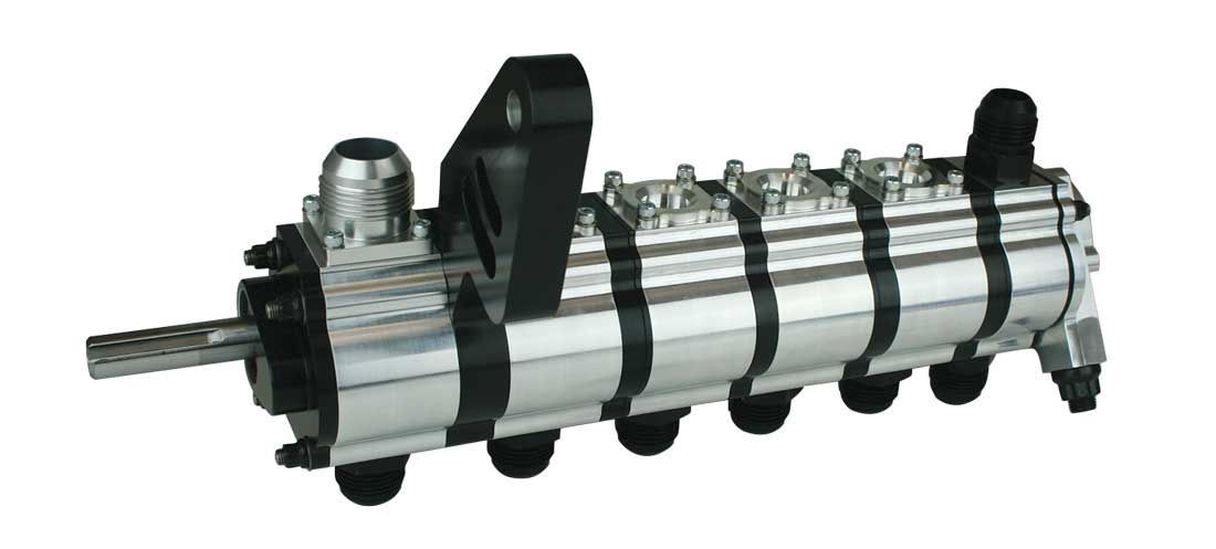 Moroso Tri-Lobe 6 Stage Dry Sump Oil Pump -1.200 in Pressure / 1.700 in Scavenge Stages - Passenger Side - Big Block Chevy