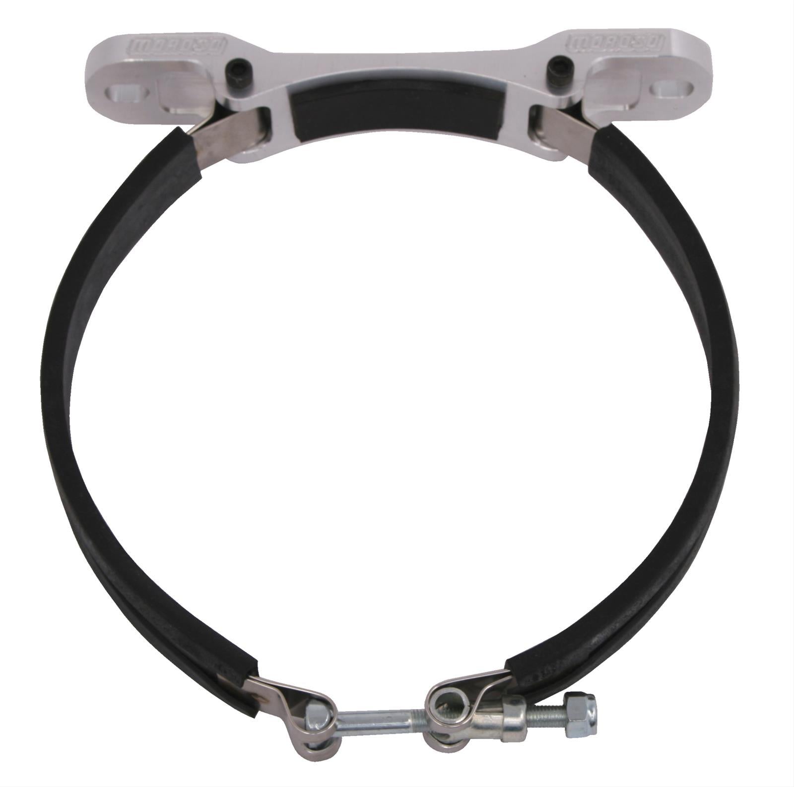 Moroso Aluminum Dry Sump Oil Tank Bracket - 6 in Diameter Tank - Bolt-On (Pair)