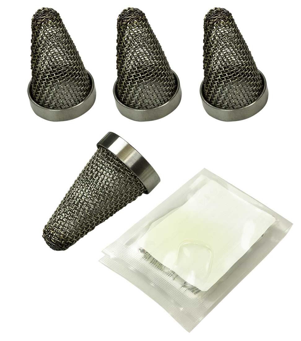 Moroso Stainless 16 AN Fitting Screen Kit (Set of 4)