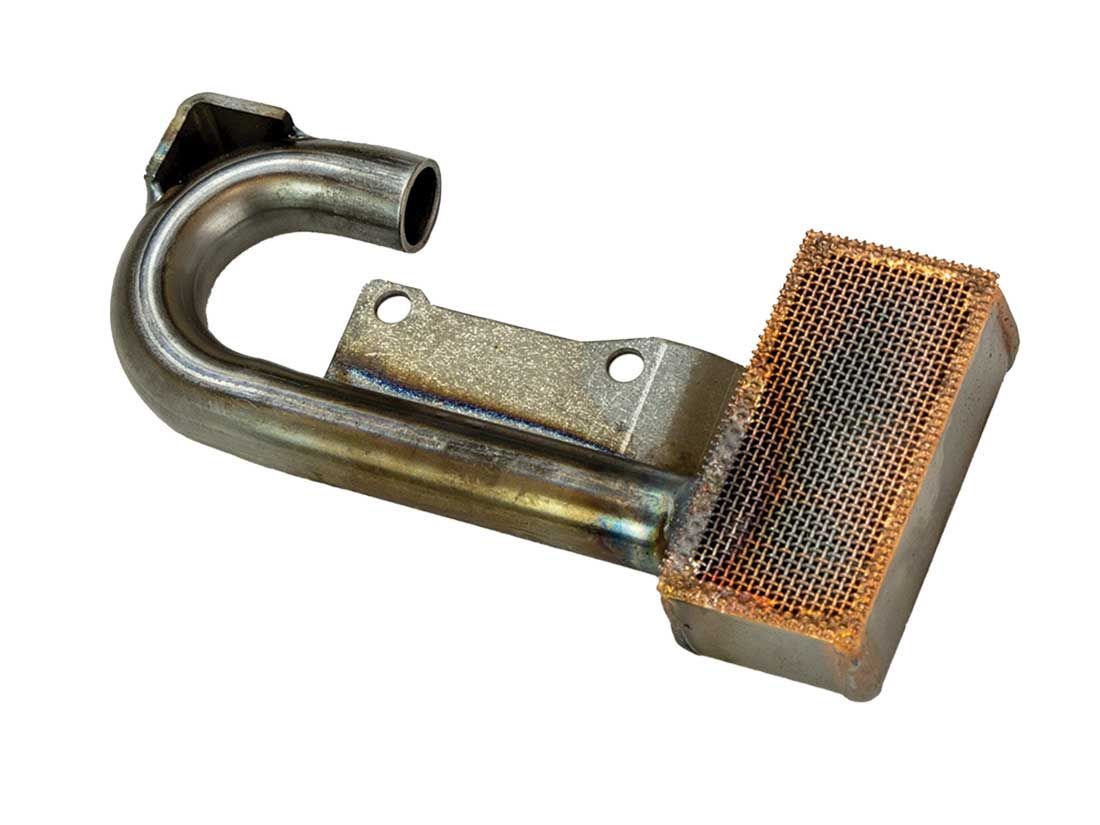Moroso Oil Pump Pickup - Press / Bolt-On - 3/4 in Inlet Tube - 6-1/2 in Deep Pan - Small Block Chevy