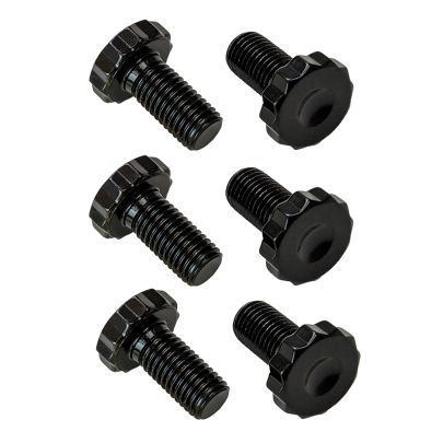 Moroso Flywheel Bolt Kit - 11 mm x 1.50 Thread - 12 Point Head - 0.880 in Long - Black Oxide - GM LS-Series (Set of 6)