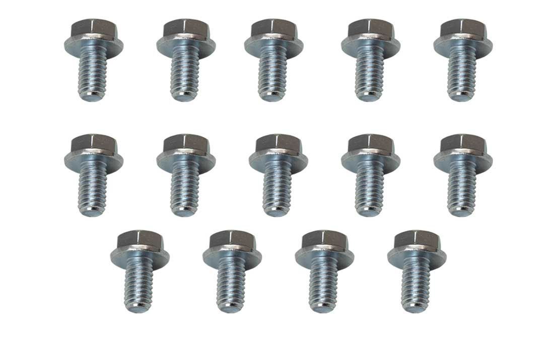 Moroso Transmission Pan Bolt Kit - 5/16-18 in Thread - 0.625 in Long - Hex Head - Zinc - Powerglide (Set of 4)