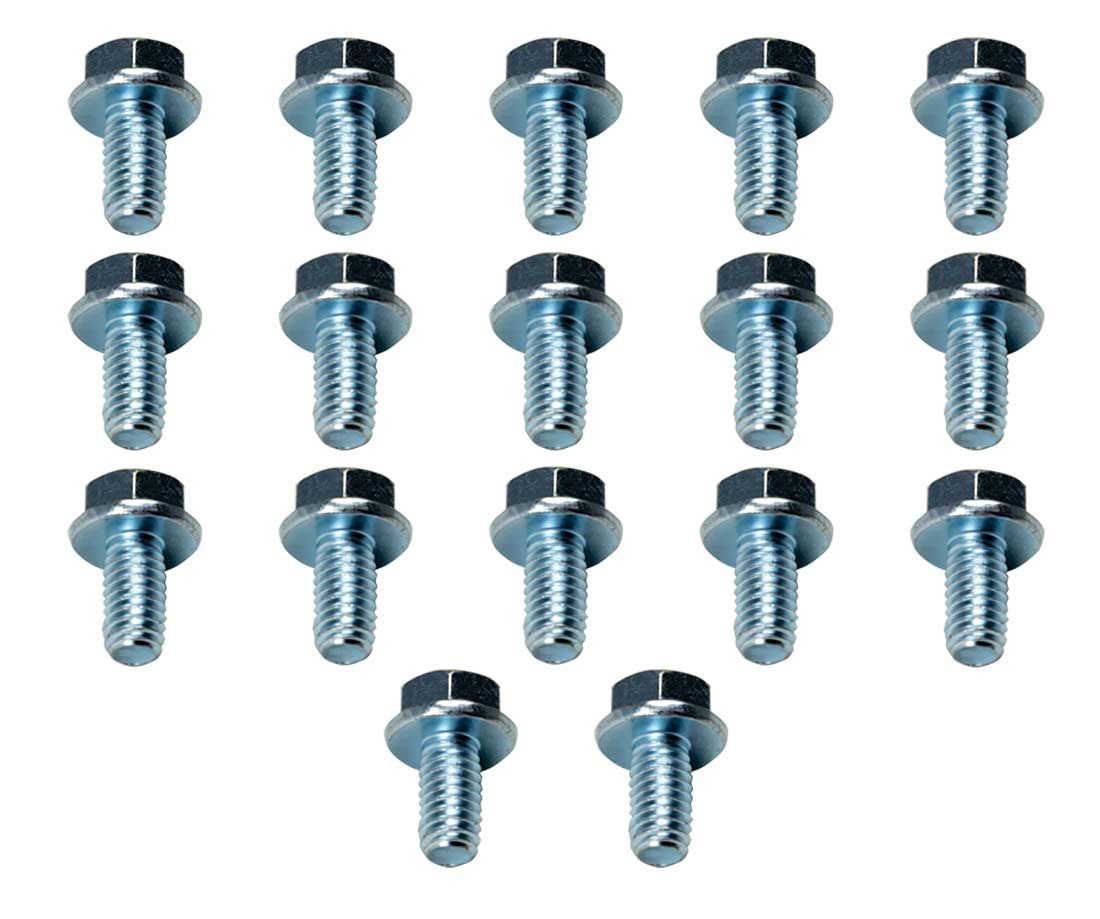 Moroso Transmission Pan Bolt Kit - 5/16-18 in Thread - 0.625 in Long - Hex Head - Zinc - Ford C6 (Set of 17)