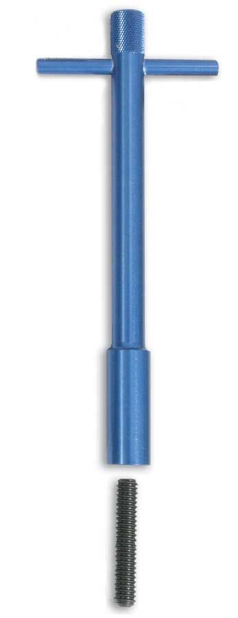Moroso Valve Cover Fastener - Stud - 1/4-20 in Thread - 1.375 in Long - Wing Nuts - 5 in Long - Blue (Set of 4)