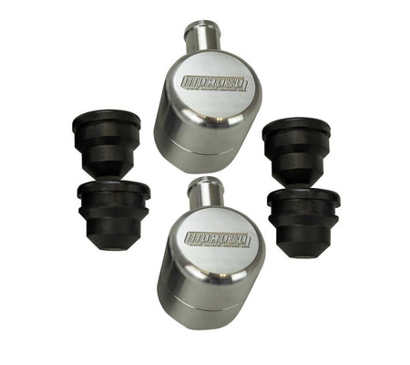 Moroso Push-In Round Breather - 1.22 in Hole - Moroso Logo (Pair)