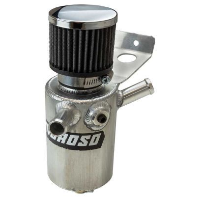 Moroso Bolt-On Breather Tank - 2.5 in Diameter x 9 in Tall - 0.5 Qt