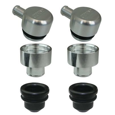 Moroso Push-In Round Breather - 1.22 in Hole - Moroso Logo (Pair)