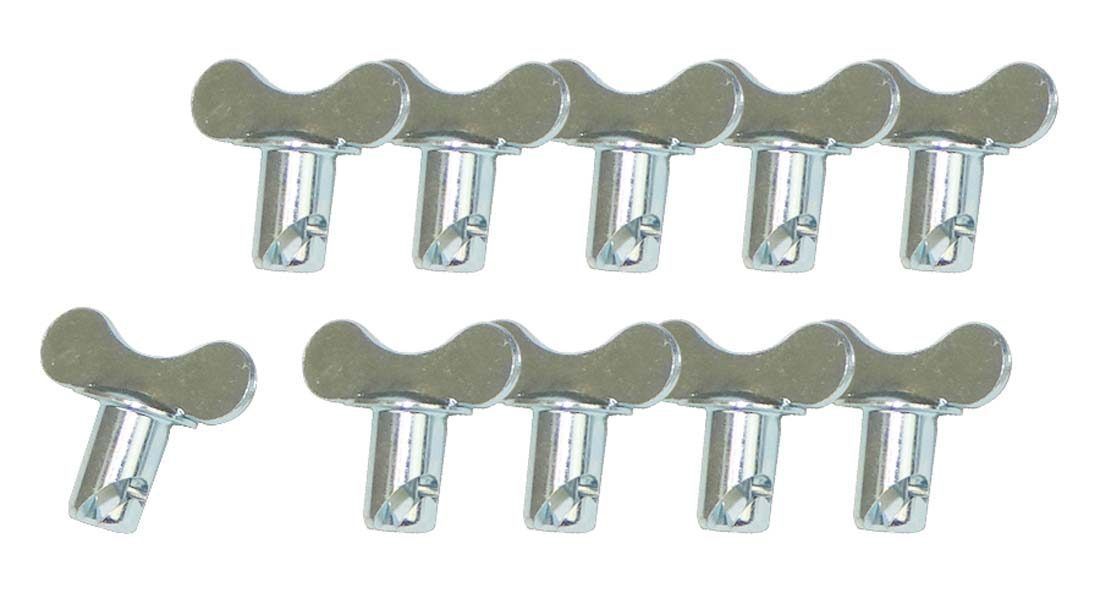 Moroso Wing Head Steel Quick Turn Fastener - 5/16 x 0.400 in Body - Zinc (Set of 10)