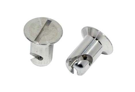 Moroso Flush Head Aluminum Quick Turn Fastener - Slotted - 7/16 x 0.450 in Body (Set of 10)