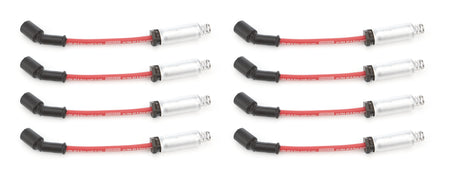 Moroso Ultra 40 Spiral Core 8.5 mm Spark Plug Wire Set - Red - Straight Plug Boots - GM LS / LT-Series 73740