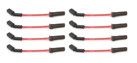 Moroso Ultra 40 Spiral Core 8.5 mm Spark Plug Wire Set - Red - Straight Plug Boots - GM LS / LT-Series 73741