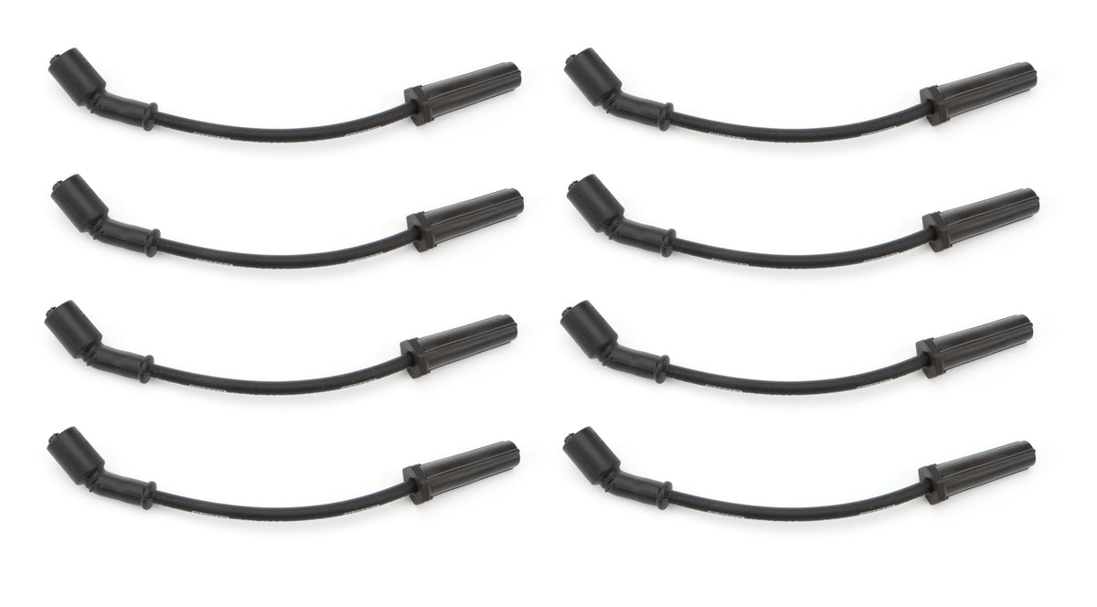 Moroso Ultra 40 Spiral Core 8.5 mm Spark Plug Wire Set - Black - Straight Plug Boots - GM LS / LT-Series 73747