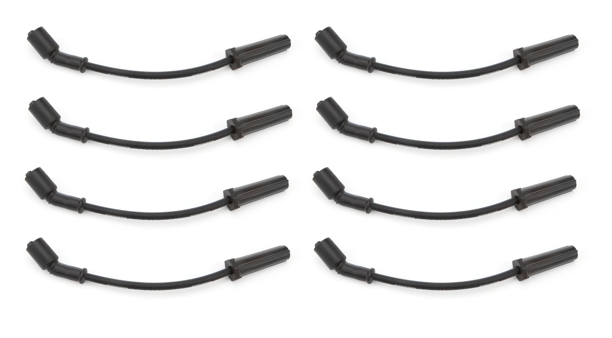 Moroso Ultra 40 Spiral Core 8.5 mm Spark Plug Wire Set - Black - Straight Plug Boots - GM LS / LT-Series 73747