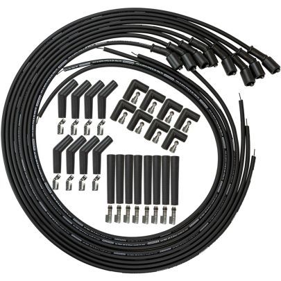 Moroso Ultra 40 Spiral Core 8.5 mm Spark Plug Wire Set - Black - GM LS-Series / LT-Series
