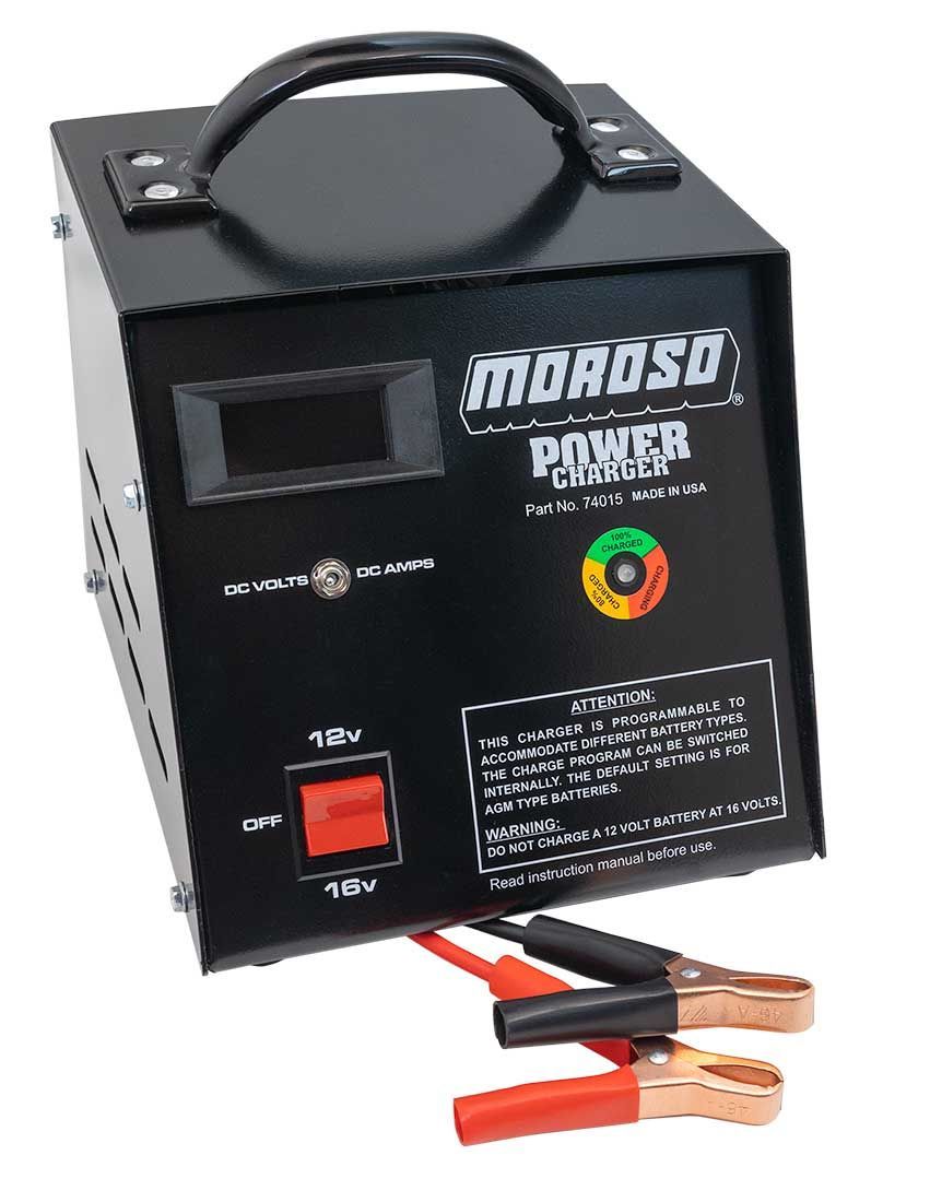 Moroso Power Charger AGM Battery Charger - Dual Voltage - 12V / 16V