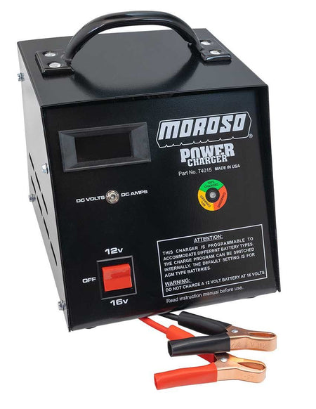 Moroso Power Charger AGM Battery Charger - Dual Voltage - 12V / 16V