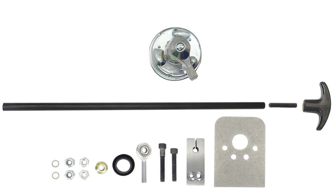 Moroso Push / Pull Battery Disconnect Linkage - Black