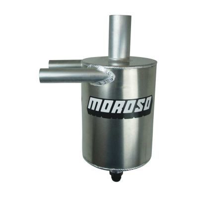 Moroso Clamp-On Breather Tank - 7 in Diameter x 11 in Tall - 1.5 Gallon