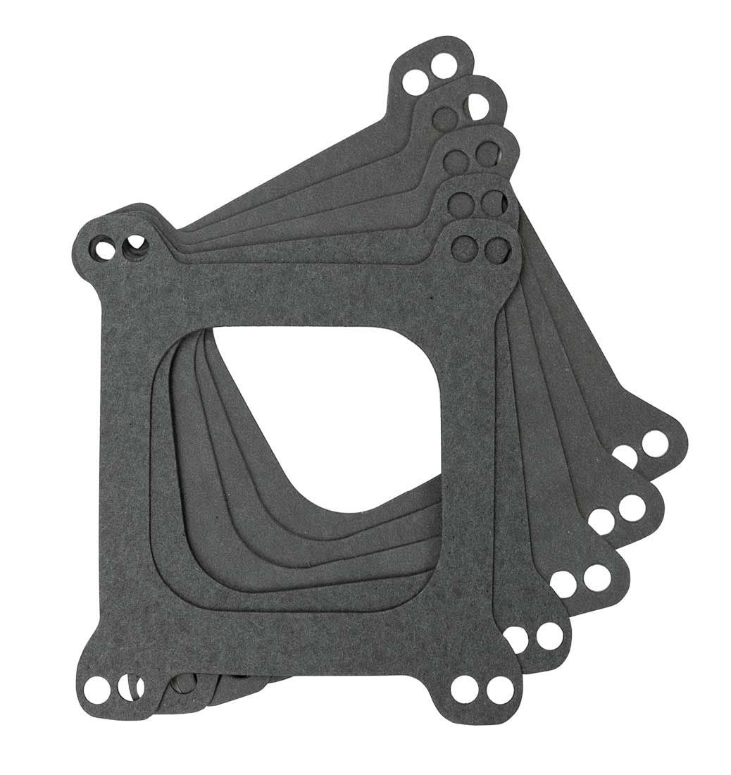 Moroso Carburetor Base Plate Gasket - Square Bore - Open Hole - 0.063 in Thick - Holley 4150 Carburetors (Set of 5)