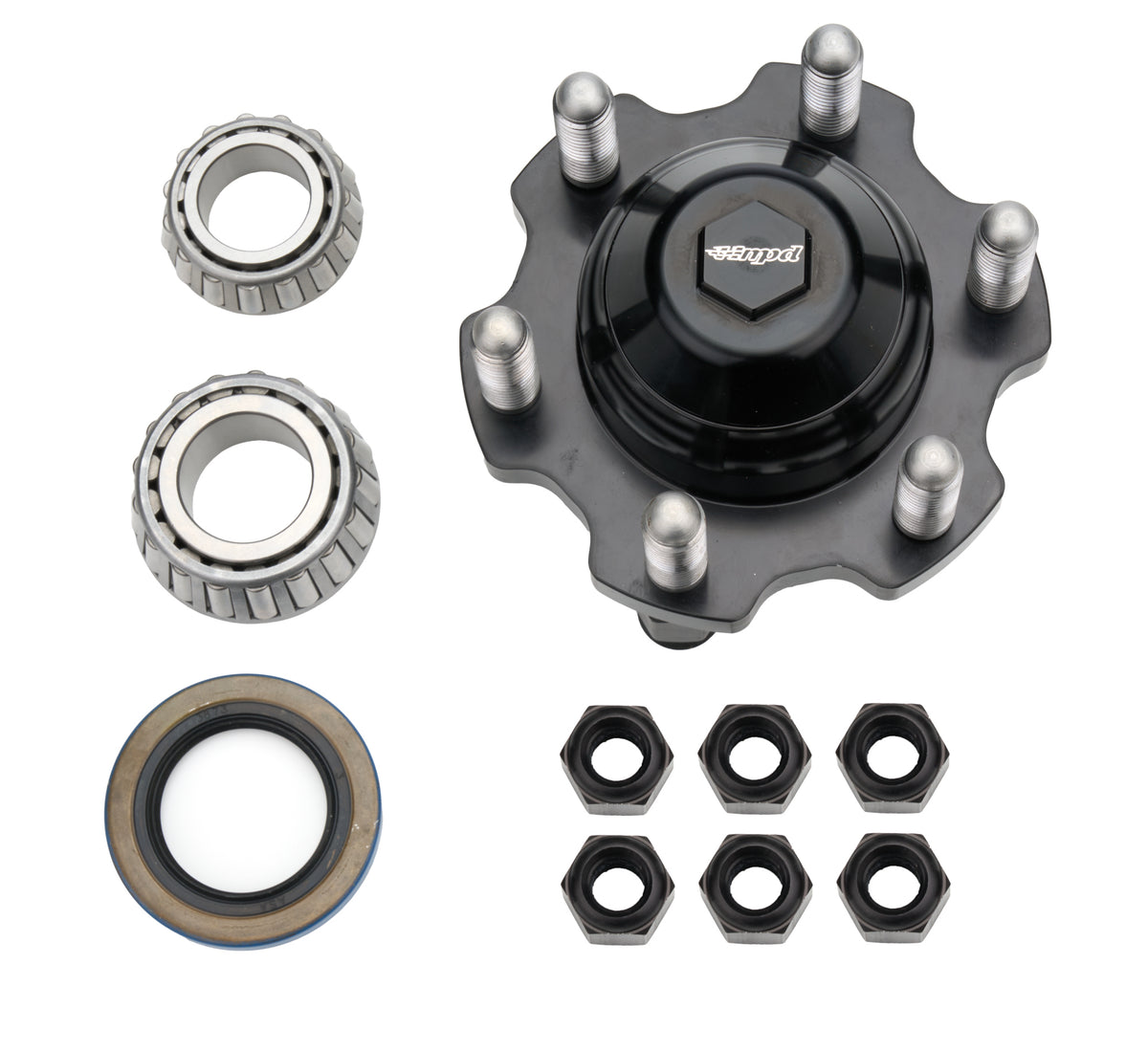 MPD Sprint Car Front Hubs - Black