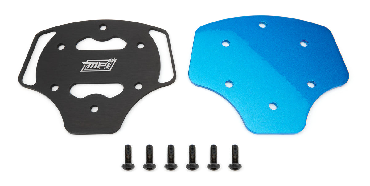MPI Steering Wheel Center Plate Cover - Blue / Black - MPI F Steering Wheels