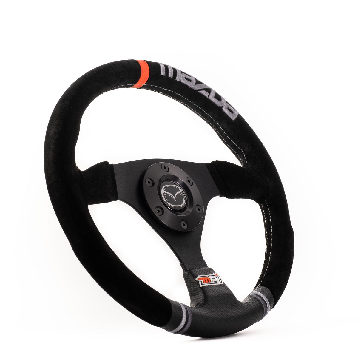 MPI F13 MZD3 - 12.75 in Diameter - 1.25 in Dish - Black Suede Grip - Orange Strip - Black