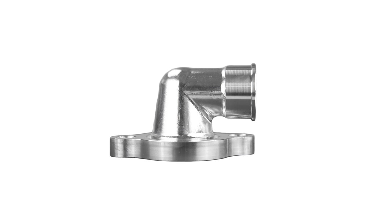 March Performance 90 Degree Water Neck - 1-1/2 in ID Hose Barb - Chevy V8